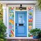 4 Pcs Seasonal Door Banner Welcome Spring Summer Fall Winter Door Banner Porch Sign Seasonal Party Decorations For Yard Indoor Outdoor Decorations 11.8 x 70.9 in